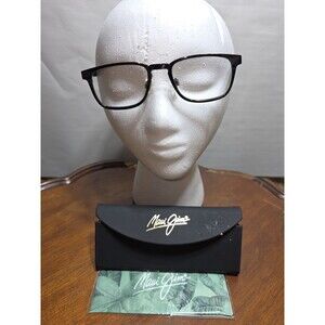 Maui Jim Adriatic MJ752-02 Eyeglasses Frame Black 50-19-152 Japan w/ Case